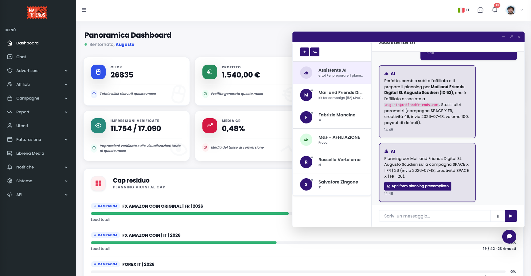 ADV Manager AI assistant chat